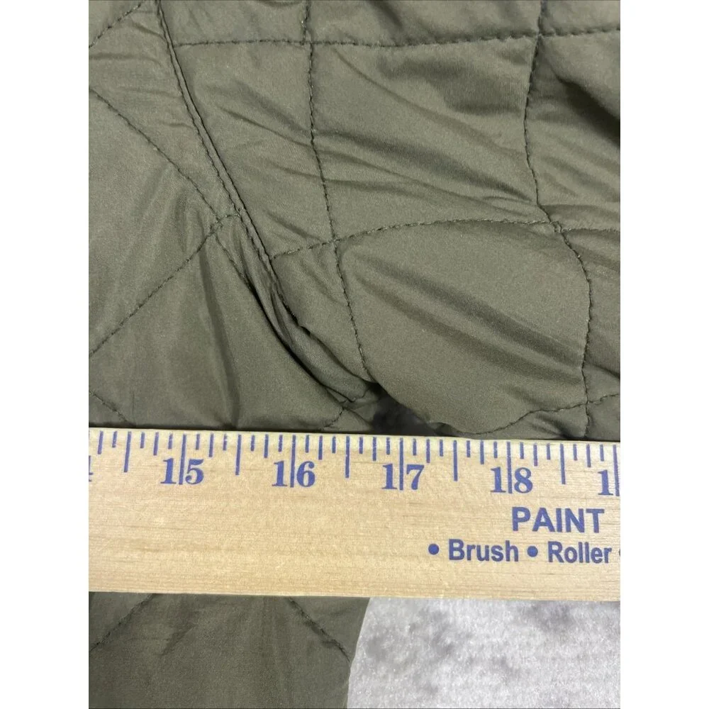 Ralph Lauren Jacket Boys Size Large (12/14) Green Double Breasted Puffer Pockets